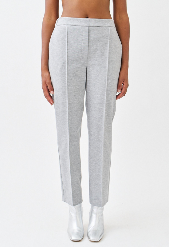 wingate collection penelope grey pants on female model front