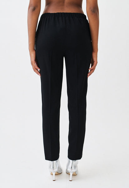 wingate collection penelope grey pants on female model back